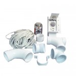 Central Vacuum 3-Inlet Installation Kit