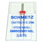 Schmetz Sewing Twin Embroidery Needles