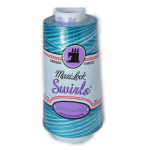 Maxi Lock Thread Swirls Blue Water Ice