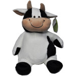 B Embroider Cow 16 Inch Emboidery Stuffed Animal