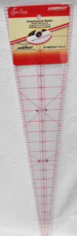 Sew Easy 22 1/2 x 4 7/8 10 Degree Patchwork Wedge Ruler NL4185