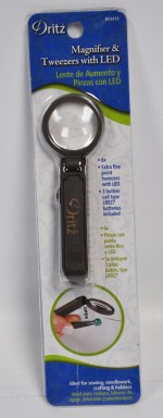 Dritz Magnifier and Tweezers With LED 653413