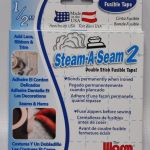 Steam-A-Seam 2 Double Stick Fusible Tape 1/2 Inch x 20 Yards