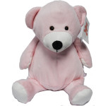 EB Embroider Pink Bear 16 Inch Embroidery Stuffed Animal