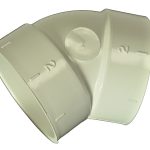 Central Vacuum Built In System PVC Elbow 45 Degree BI-9013
