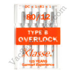 Klasse Serger Type B Overlock Size 80/12 Needles 5 pack