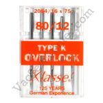 Klasse Serger Type K Overlock Size 80/12 Needles 5 Pack