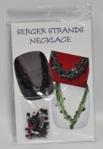 Red and Black Serger Strands Necklace Kit