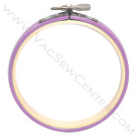 Lecien Wood Embroidery Hoop 4in Round Lavender