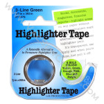 Removable Highlighter Tape 1/2in x 393in Green