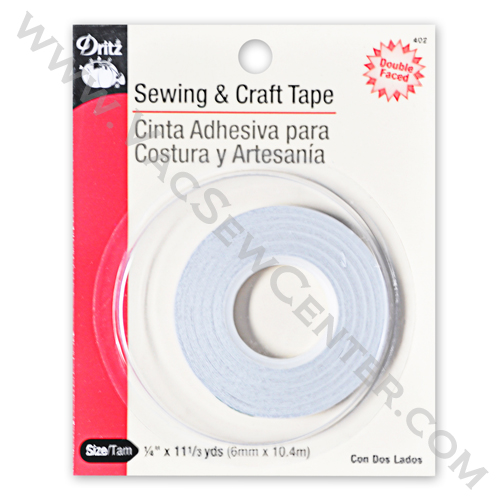 Craft & Sewing Tape 1/4in x 11 1/3yds Dritz #4245 - 072879112160