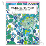 Modern Flowers Coloring Book