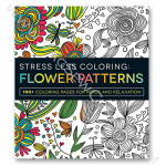 Adams Media Stress Less Coloring Flowers Patterns