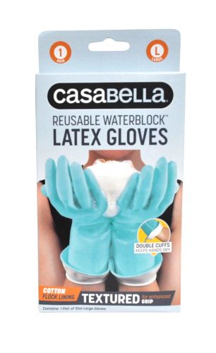 Casabella Water Block Premium Gloves Large Blue