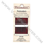 Piecemaker Embroidery Fine Sewing Needles Sizes 5/10 Assorted