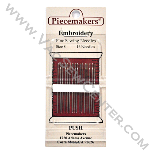 Piecemakers Embroidery Needles Size 8 – Piecemakers Country Store Online  Store