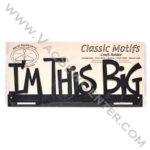 Classic Motifs Charcoal Im This Big 14 Inch Charcoal Craft Holder