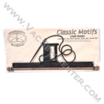 Classic Motifs Needle & Thread 12 Inch Charcoal Fabric Holder