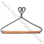 Ackfieldwire Heart With Dowel 4 Inch Hanger