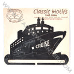 Classic Motifs Cruise Ship 6 Inch Charcoal Split Bottom Craft Holder