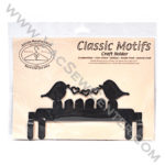 Classic Motifs Love Bird 6 Inch Charcoal Header