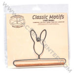 Classic Motifs Bunny With Dowel Craft Holder