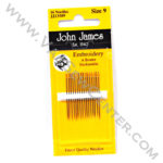 John James Embroidery Needles Size 9