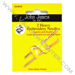 John James Embroidery Heavy Needles