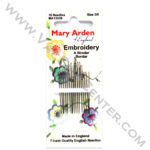 Mary Arden Embroidery Needles Sizes 3/9