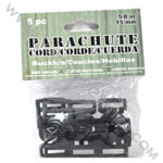 Parachute Cord Black Side Release Buckles