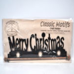 Classic Motifs 12 Inch Merry Christmas Craft Holder