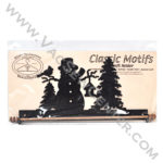 Classic Motifs Frosty Snowman 12 Inch Charcoal Fabric Holder