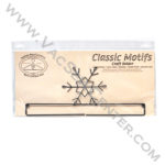 Classic Motifs Snowflake 12 Inch Split Bottom Craft Holder