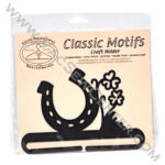 Classic Motifs Luck 6 Inch Charcoal Split Bottom Craft Holder