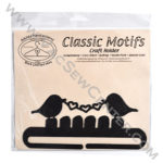 Classic Motifs Love Bird 6 Inch Charcoal Split Bottom Craft Holder