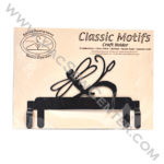 Classic Motifs Dragonfly 6 Inch Charcoal Header