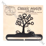 Classic Motifs Winter Tree 6 Inch Charcoal Split Bottom Craft Holder