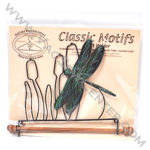 Classic Motifs Dragonfly 7.5 Inch Fabric Holder With Dowel