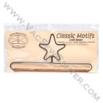 Classic Motifs Star 12 Inch Fabric Holder With Dowel