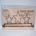 Classic Motifs 12 Inch 3 Stars Craft Holder