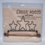 Classic Motifs 7.5 Inch 3 Star Craft Holder