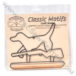 Classic Motifs Hunting Dog 6 Inch Fabric Holder With Dowel