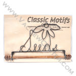 Classic Motifs Seeds 7.5 Inch Fabric Holder With Dowel