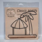 Classic Motifs 6 Inch Tiki Hut Craft Holder With Dowel