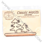 Classic Motifs Evergreen Tree 7.5 Inch Fabric Holder With Dowel