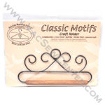 Classic Motifs French Curl 6.5 Inch Fabric Holder With Dowel