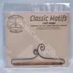 Classic Motifs 7.5 Inch Double Scroll Holder With Dowel