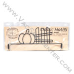 Classic Motifs Pumpkin & Fence 12 Inch Header