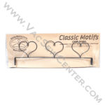 Classic Motifs Three Heart 12 Inch Header