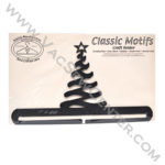 Classic Motifs Modern Christmas Tree 12 Inch Charcoal Split Bottom Craft Holder